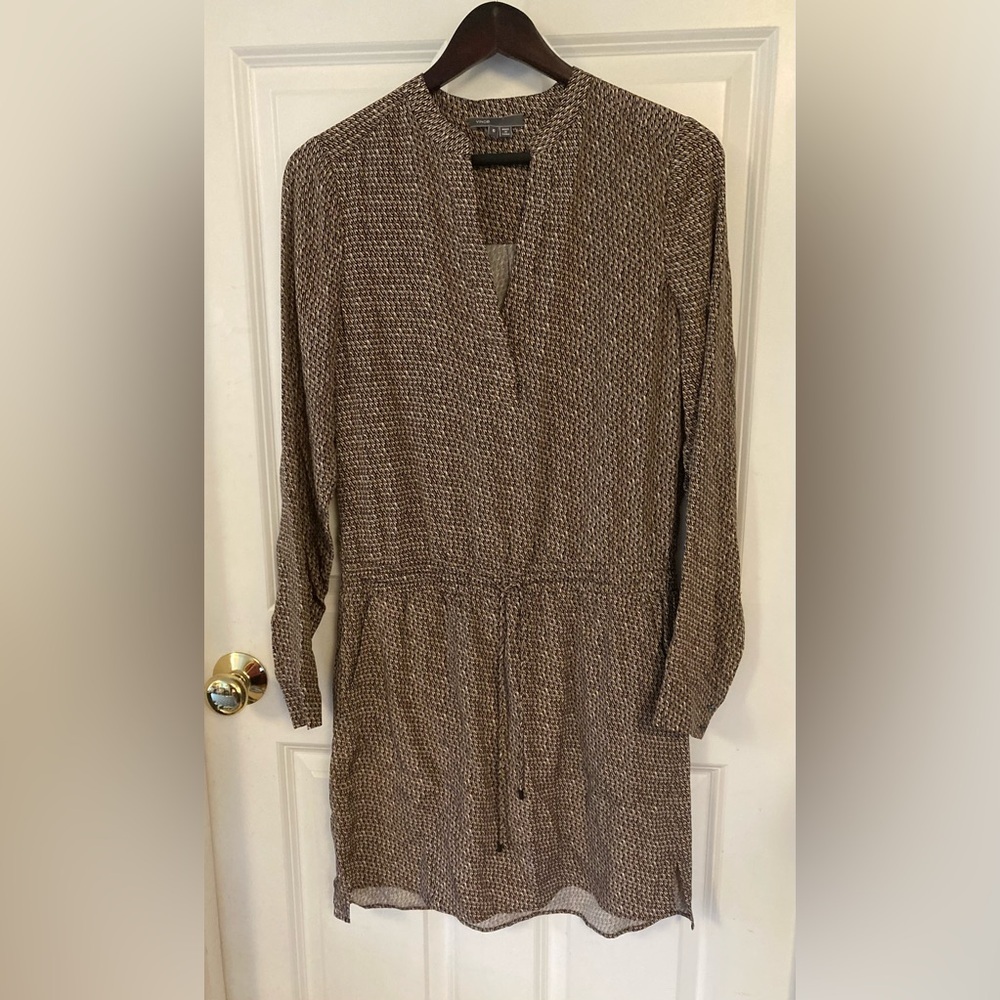 Vince Silk Dress neutral pattern - size 6